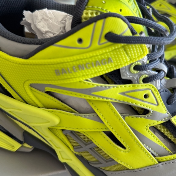 BALENCIAGA Track 2 Acid Neon Athletic Trainer Sneakers - slightly worn - Picture 6 of 10